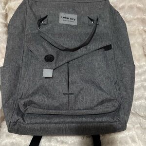 Gray laptop or Backpack
